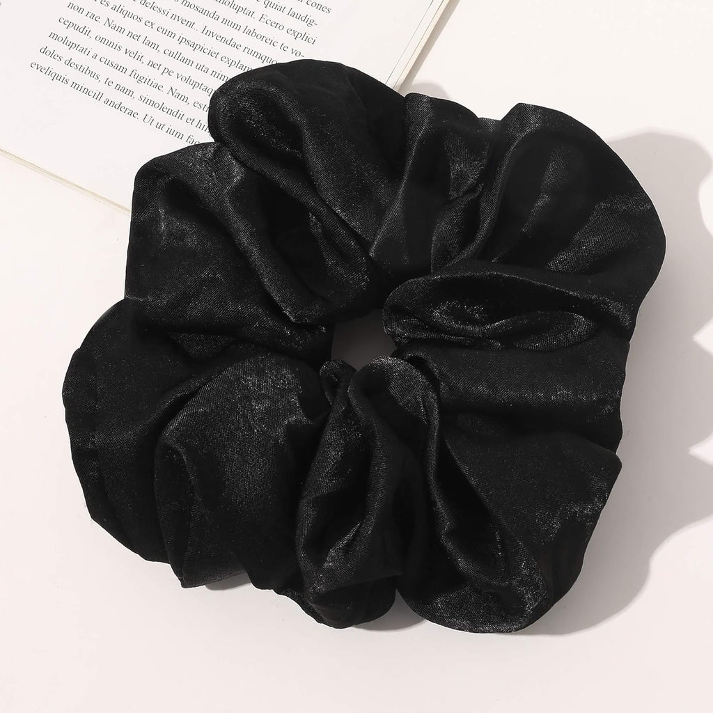 Scrunchies Hair Ties for Women – Oversized Silk Satin Scrunchies