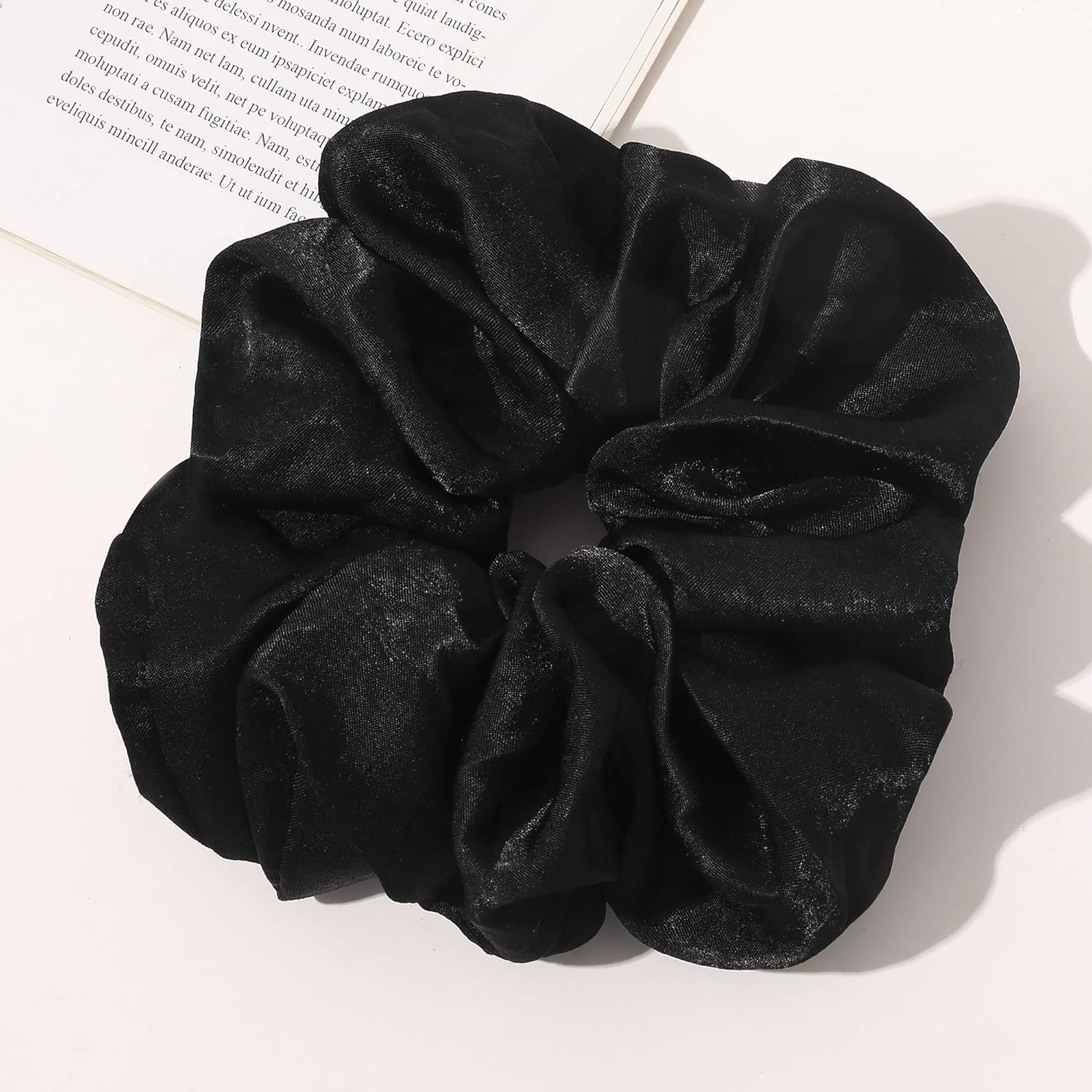 Scrunchies Hair Ties for Women – Oversized Silk Satin Scrunchies