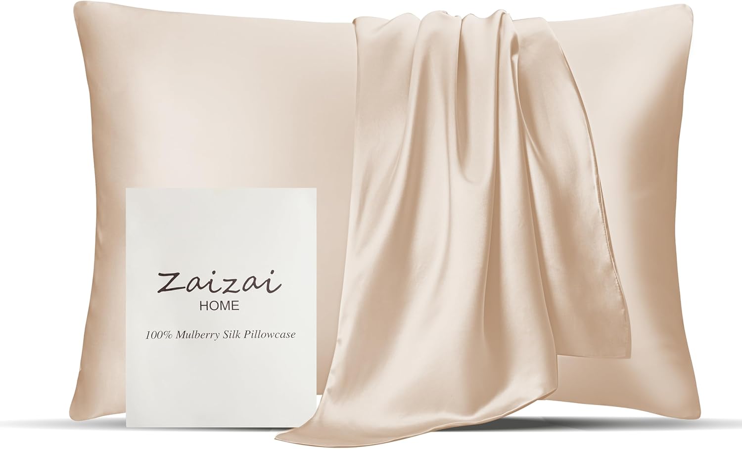 ZaiZai 100% Pure Mulberry Silk Pillowcase (25 Momme)