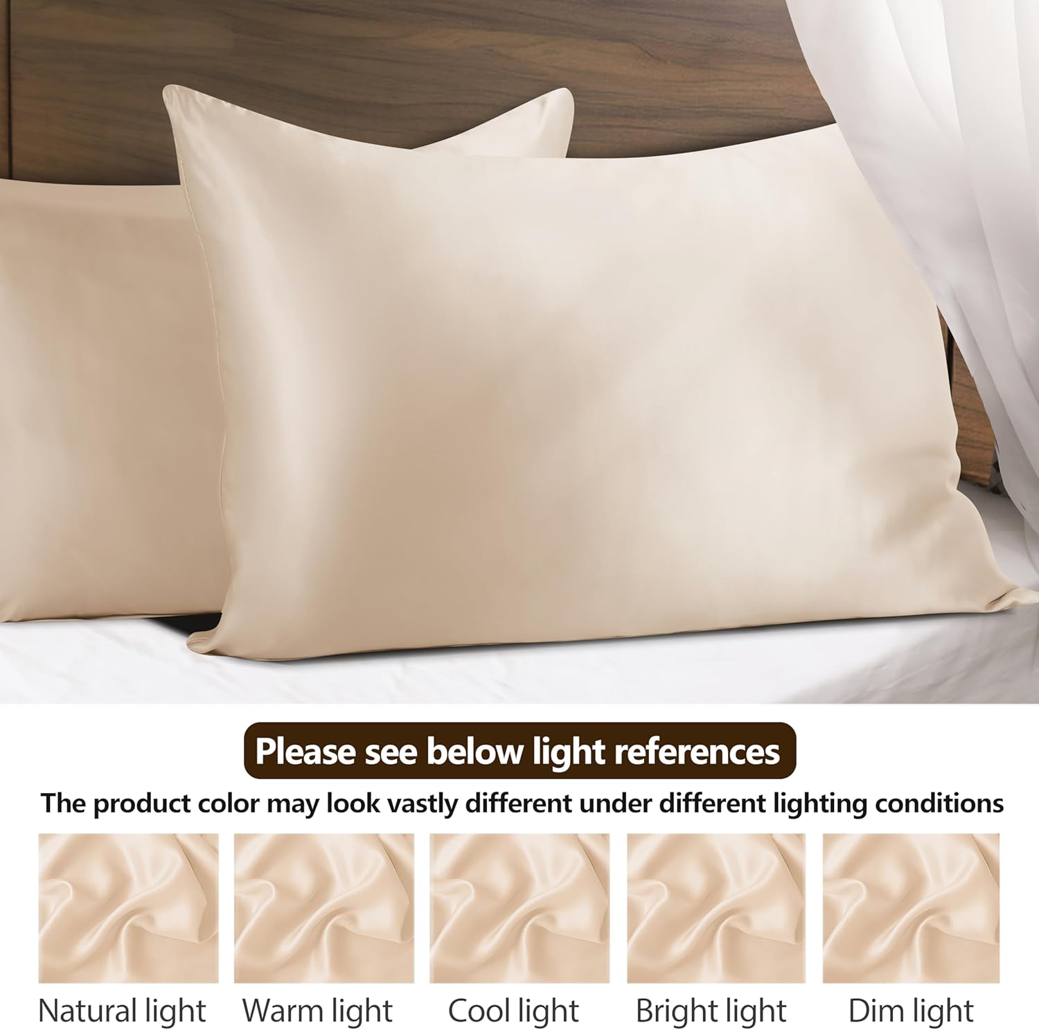 ZaiZai 100% Pure Mulberry Silk Pillowcase (25 Momme)