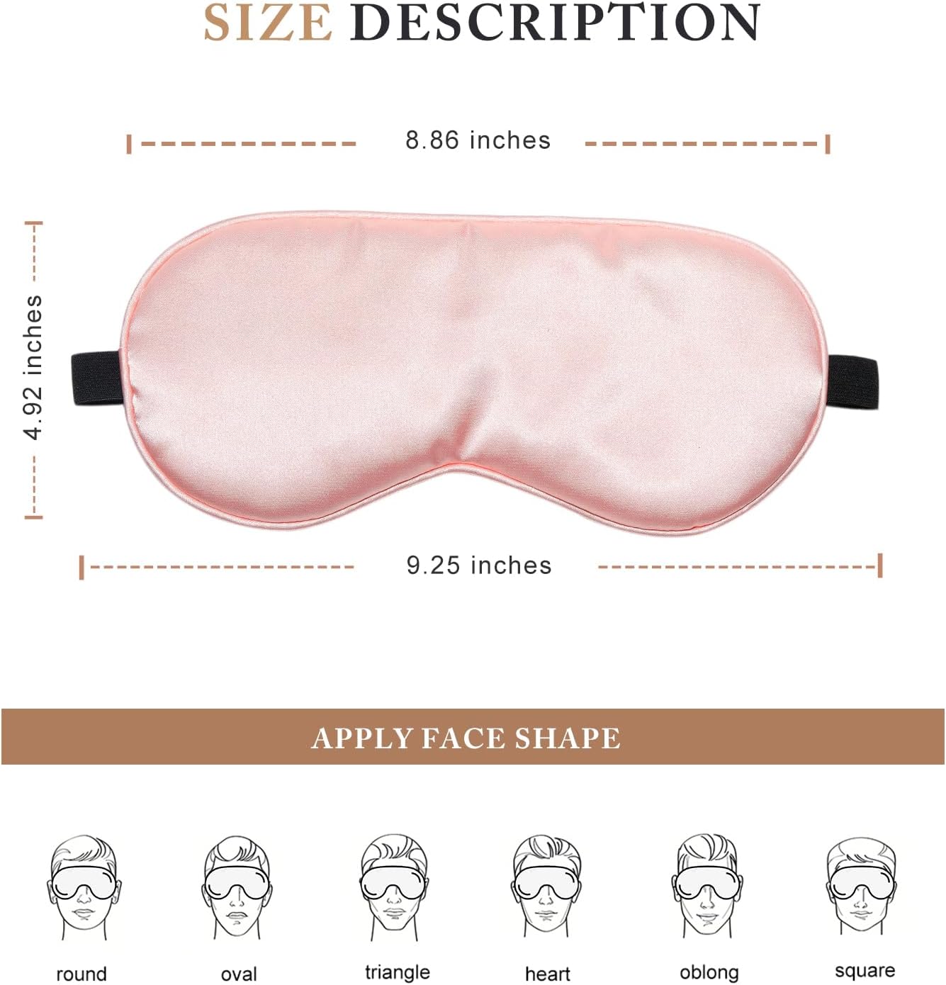 UASZDAU Sleep Mask Silk Eye Mask for Sleeping (3 Pack)