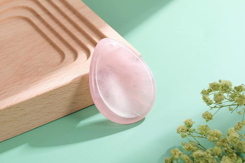 Amazing Gemstone Rose Quartz Worry Stone Crystals and Healing Stones