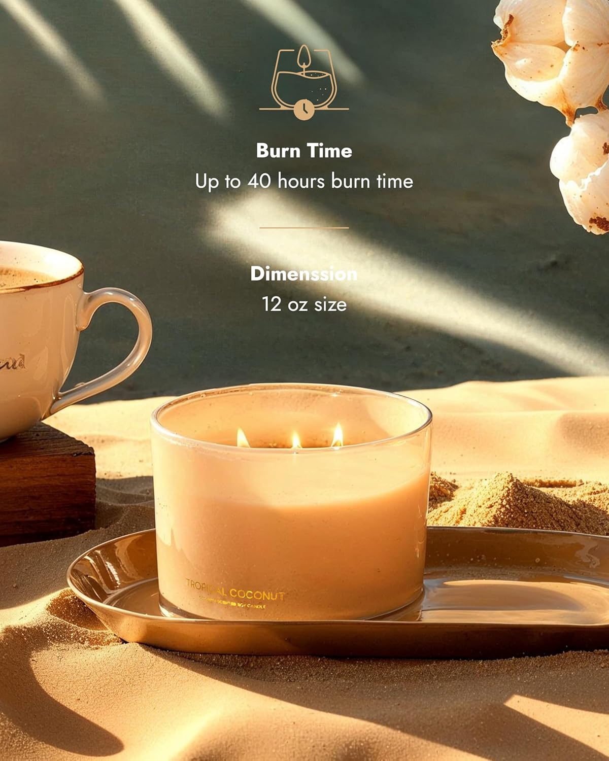 96NORTH Luxury Coconut Soy Candle