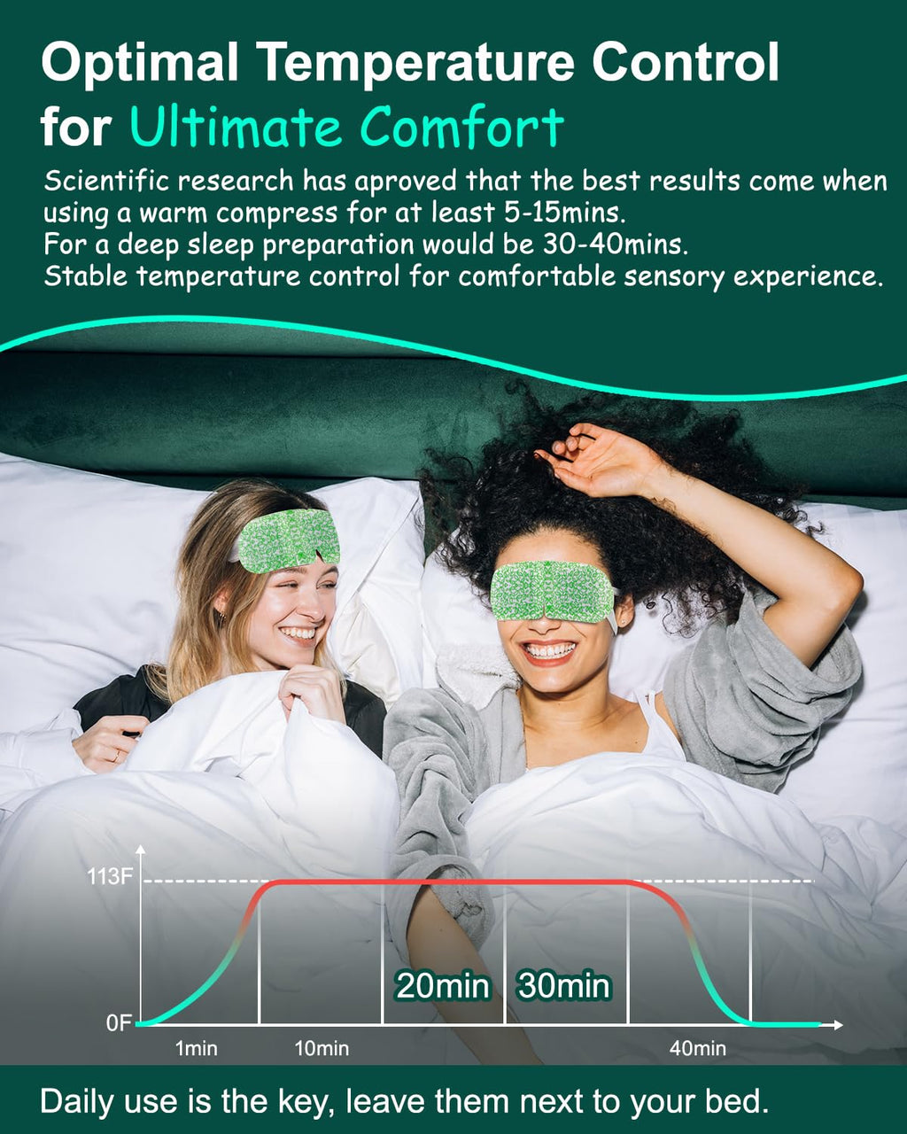 16 Packs Steam Eye Masks for Dry Eyes