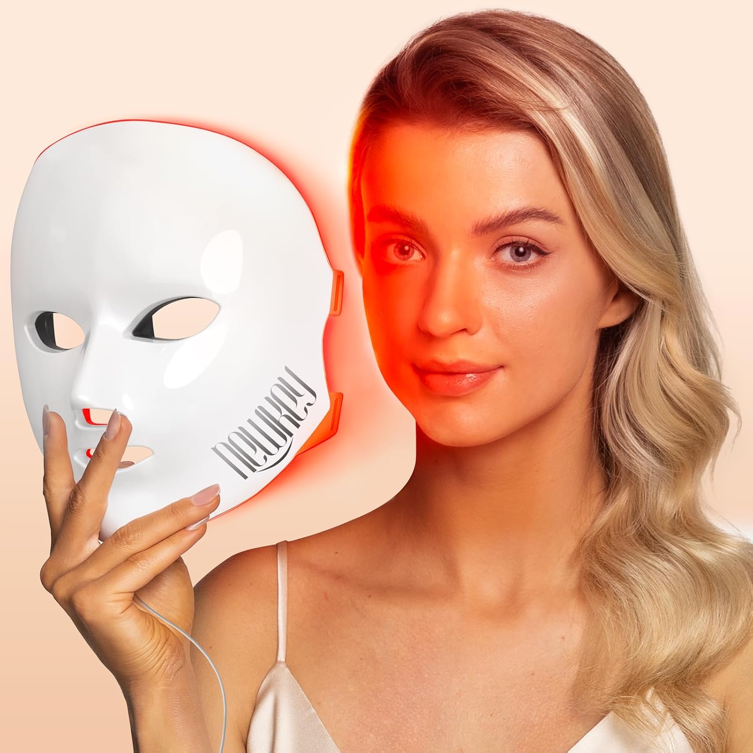 NEWKEY LED Face Mask Light Therapy