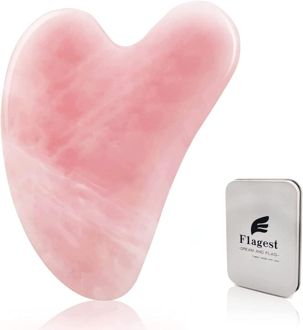 Gua Sha Rose Quartz Massage Tool