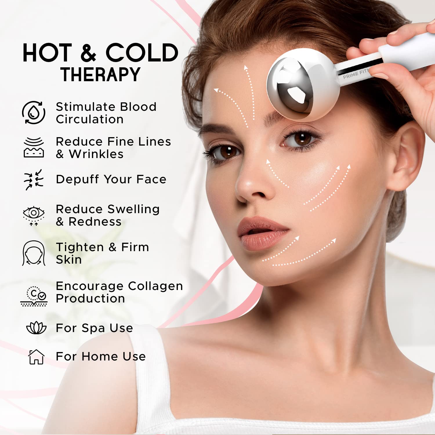 Ice Globes for Facials  Unbreakable Steel Cooling Roller