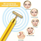 Aubric Face Massager Electric Beauty Bar 24K Golden Facial Massage Tool