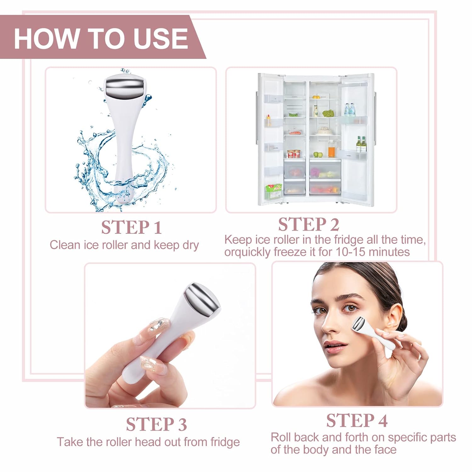 MAANGE Mini Eye & Face Rollers for Eye Massager